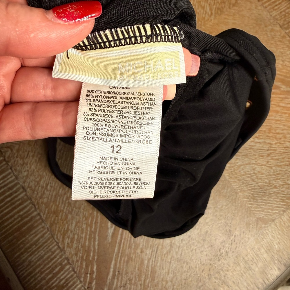 Michael Kors One-Shoulder Cutout Swimsuit - Picture 4 of 4